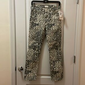 Mother dazzler printed skinny jeans